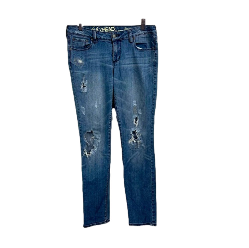 BULLHEAD Jeans Distressed High-waist Juniors Size 11